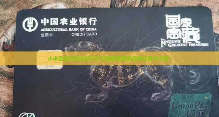 小米金融贷款逾期不还可能面临哪些后果和解决方案？