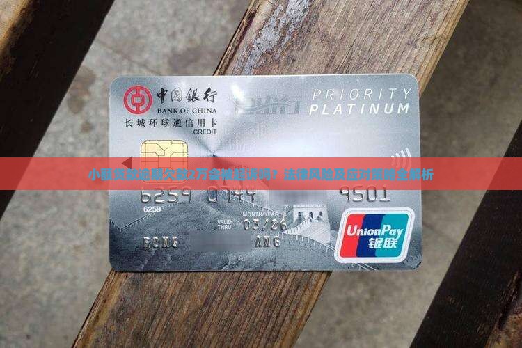 小额贷款逾期欠款2万会被起诉吗？法律风险及应对策略全解析