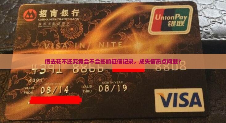 借去花不还究竟会不会影响征信记录，成失信热点问题？