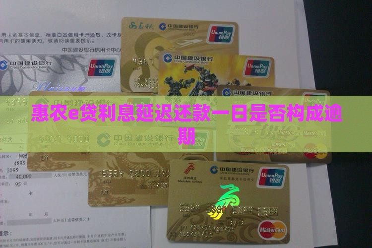 惠农e贷利息延迟还款一日是否构成逾期