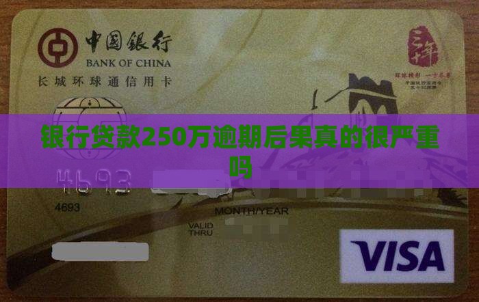 银行贷款250万逾期后果真的很严重吗