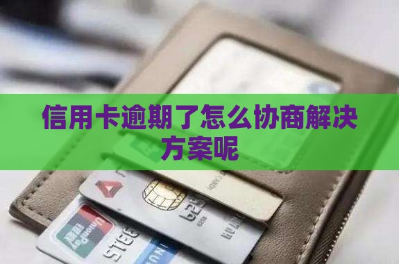 信用卡逾期了怎么协商解决方案呢