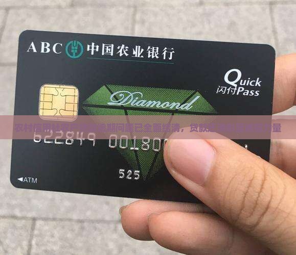 农村信用社农户贷款逾期问题已全面结清，贷款还清彰显诚信力量