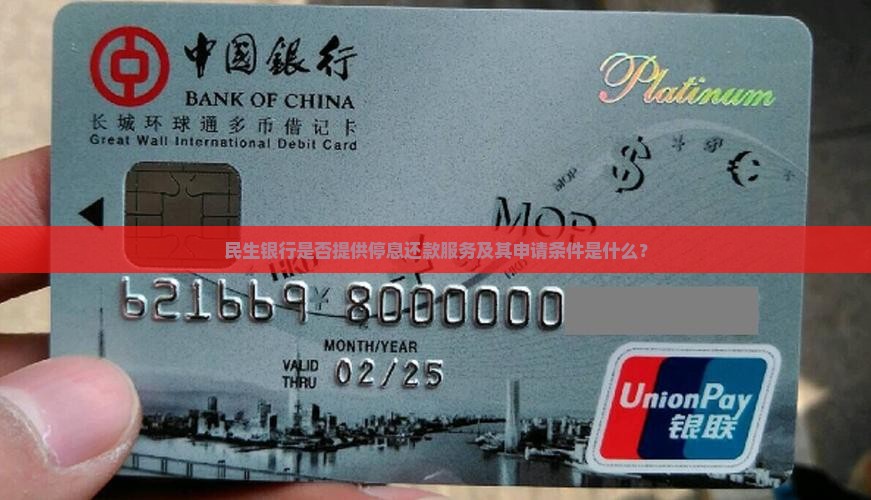 民生银行是否提供停息还款服务及其申请条件是什么？