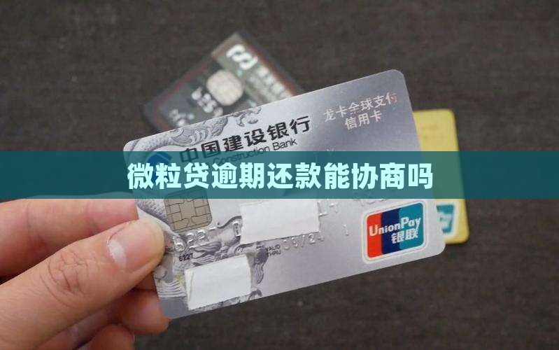 微粒贷还不上能协商吗