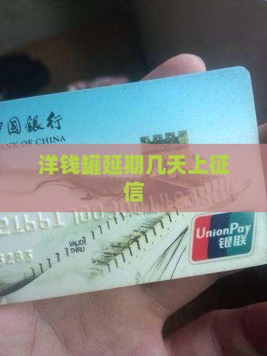 洋钱罐延期几天上征信