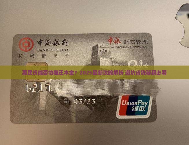 惠民贷能不能协商还本金