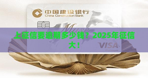 上征信需要逾期多少钱