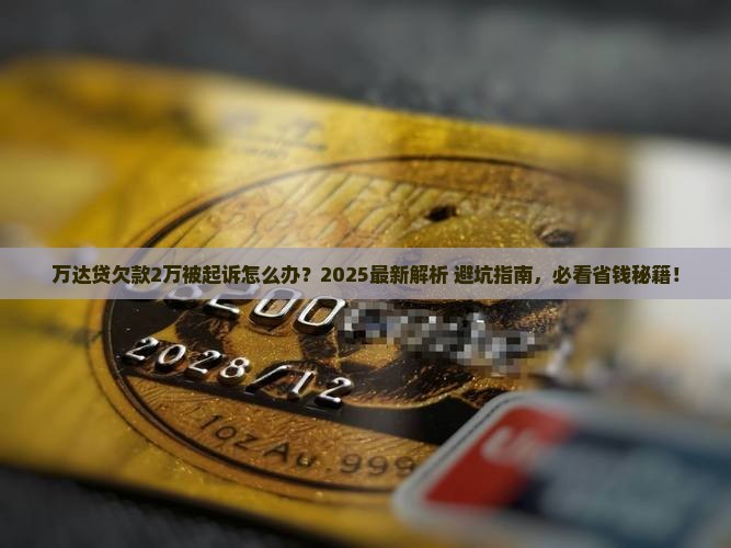 万达贷欠款2万被起诉
