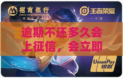 逾期不还多久会上征信，会立即马上记录吗？