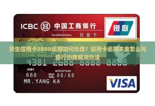 民生信用卡3800逾期如何处理？信用卡逾期本金怎么与银行协商解决办法