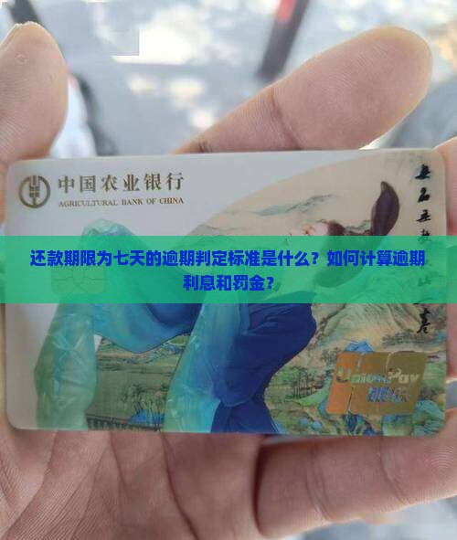 还款期限为七天的逾期判定标准是什么？如何计算逾期利息和罚金？