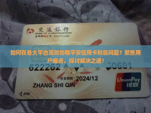 如何在各大平台高效协商平安信用卡利息问题？聚焦用户痛点，探讨解决之道！