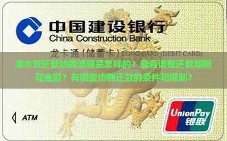 滴水贷还款协商流程是怎样的？能否调整还款期限和金额？有哪些协商还款的条件和限制？