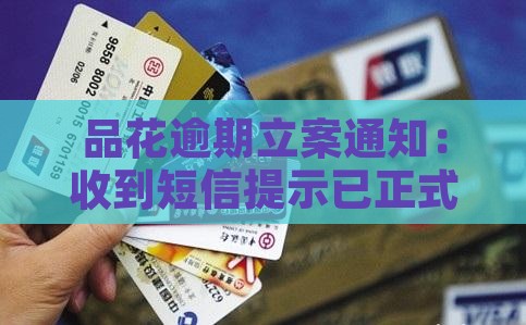 品花逾期立案通知：收到短信提示已正式立案
