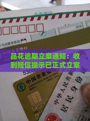 品花逾期立案通知：收到短信提示已正式立案