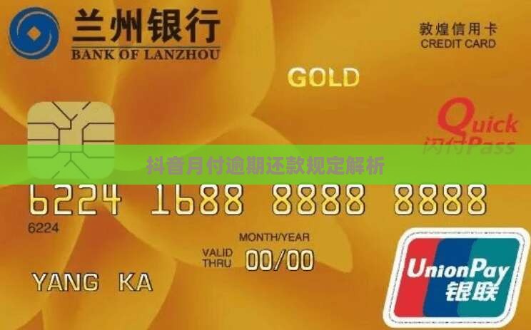 抖音月付逾期还款规定解析