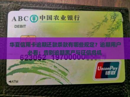 华夏信用卡逾期还款条款有哪些规定？逾期用户必看：告别逾期黑产与征信危机