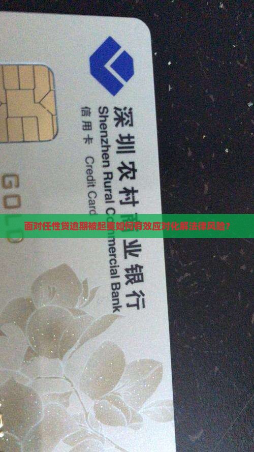 面对任性贷逾期被起爽如何有效应对化解法律风险？