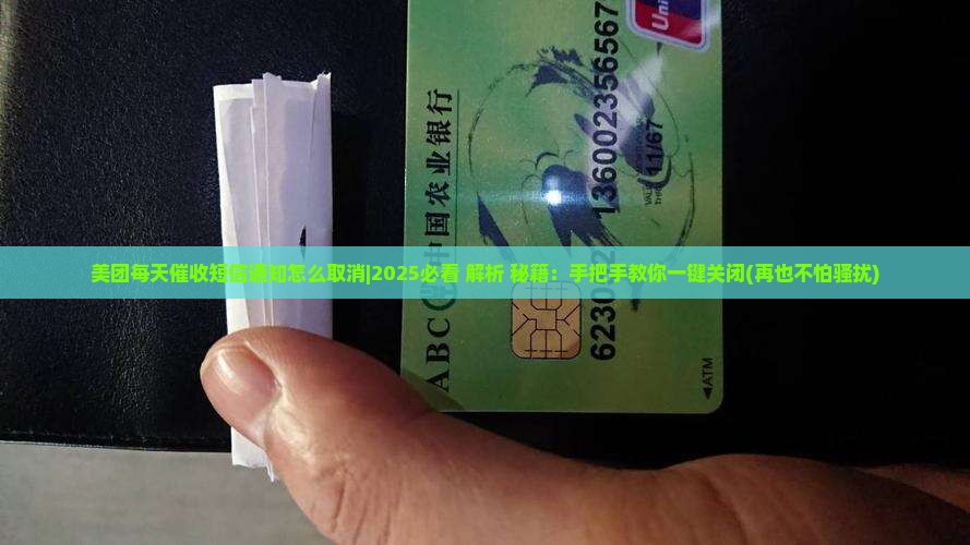美团每天催收短信通知怎么取消