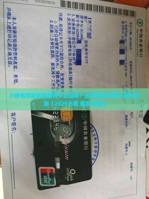 小橙易借款逾期后会发生什么