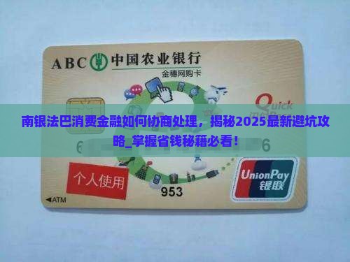 南银法巴消费金融如何协商处理