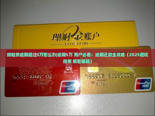 微粒贷逾期超过5万怎么办及相关问题
