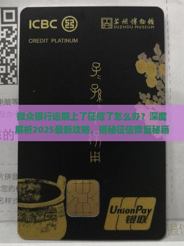 微众银行逾期上了征信了怎么办