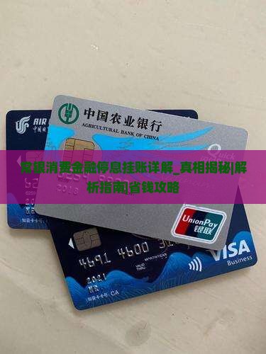 常银消费金融停息挂账详解真相揭秘