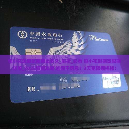 恒小花逾期宽限期是多久