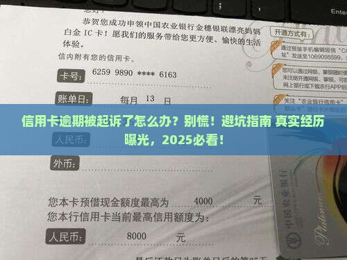信用卡逾期把我起诉了该怎么办