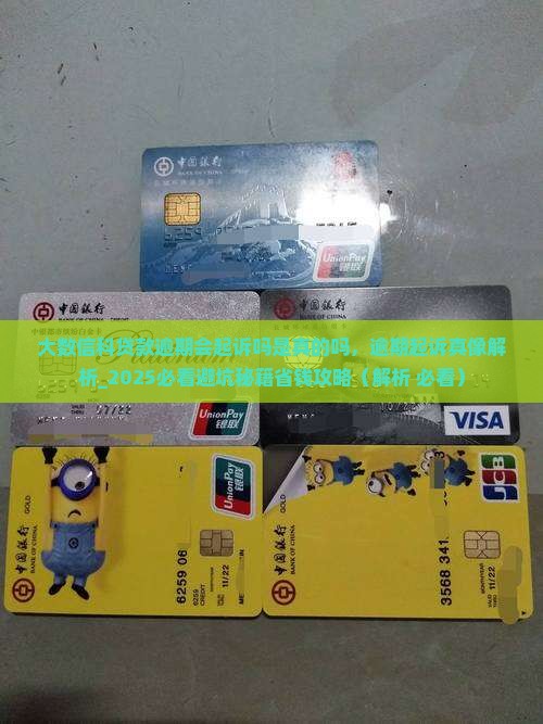 大数信科贷款逾期会起诉吗是真的吗