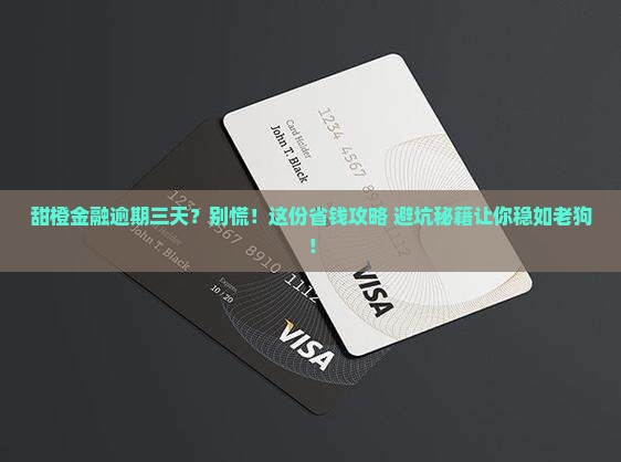甜橙金融逾期三天