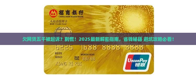 欠了五千网贷被起诉怎么办应该找谁求助