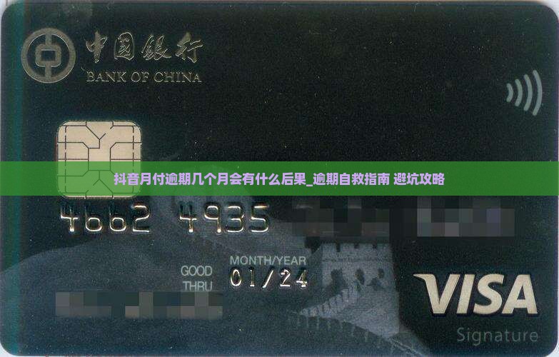 抖音月付逾期几个月会有什么后果