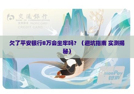 欠了平安银行8万会怎么办
