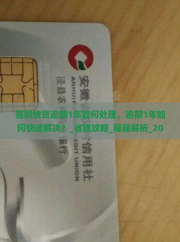 喜鹊快贷逾期1年如何处理