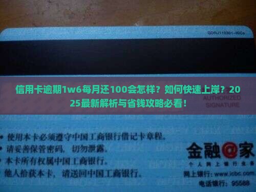 信用卡逾期1w6每月还100
