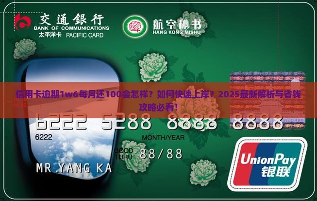 信用卡逾期1w6每月还100