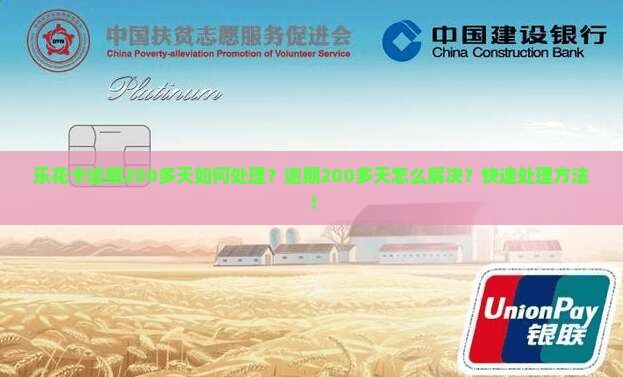 乐花卡逾期200多天如何处理