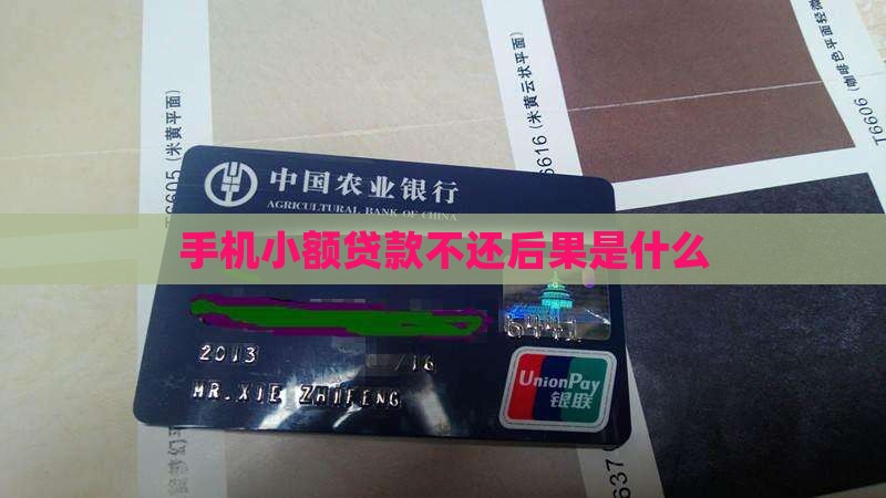手机小额贷款逾期后会发生什么