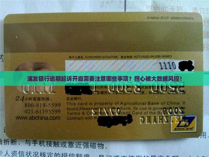 浦发银行逾期起诉开庭需要注意哪些事项？担心被大数据风控！