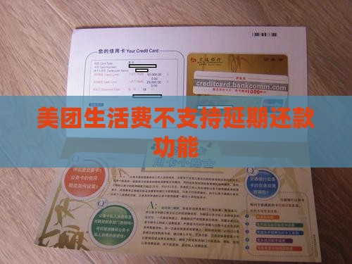 美团生活费不支持延期还款功能
