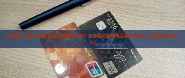 农业银行信用卡逾期后如何最低还款额？怎样避免逾期利息和滞纳金？最低还款额是多少？