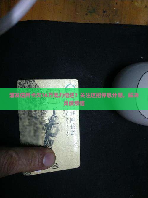浦发信用卡欠16万无力偿还？关注这招停息分期，解决负债烦恼
