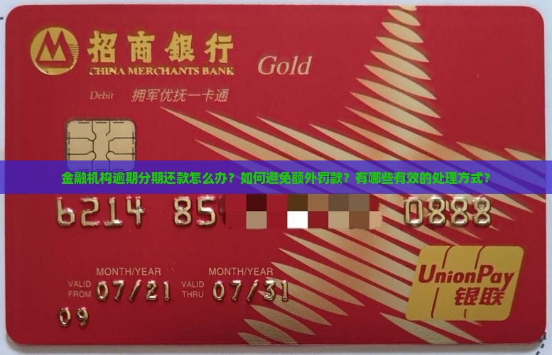 金融机构逾期分期还款怎么办？如何避免额外罚款？有哪些有效的处理方式？