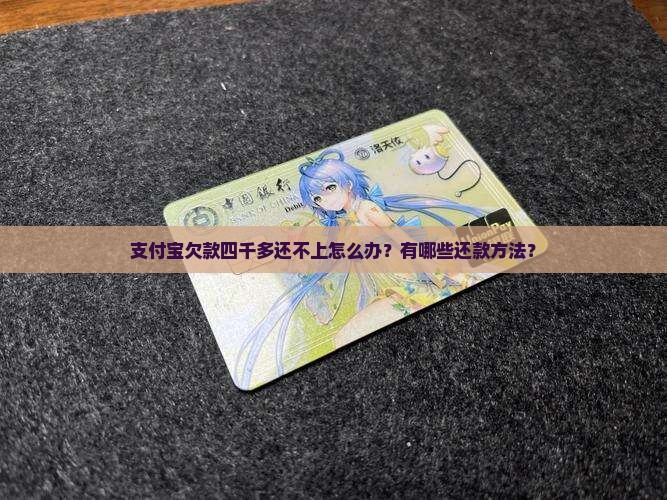 支付宝欠款四千多还不上怎么办？有哪些还款方法？