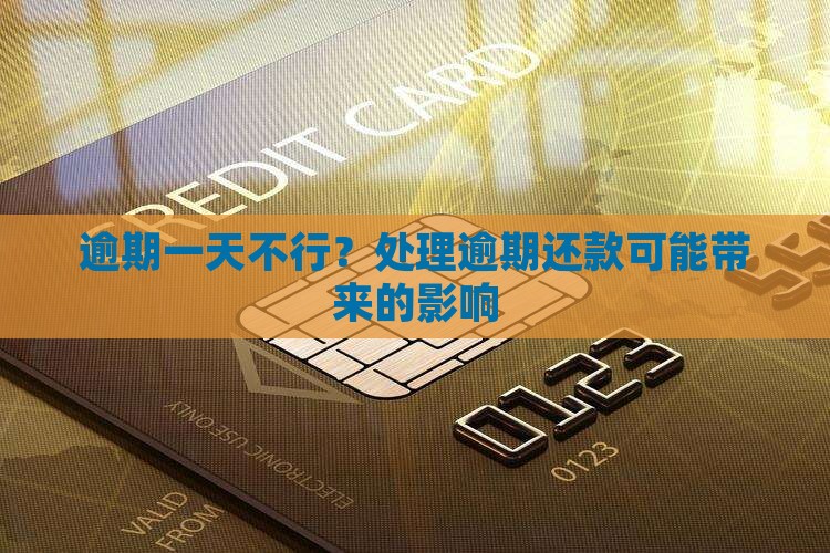 逾期一天不行？处理逾期还款可能带来的影响