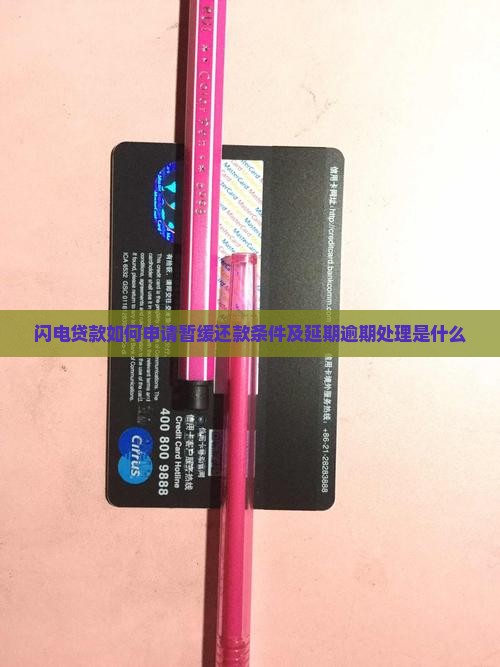 闪电贷款如何申请暂缓还款条件及延期逾期处理是什么