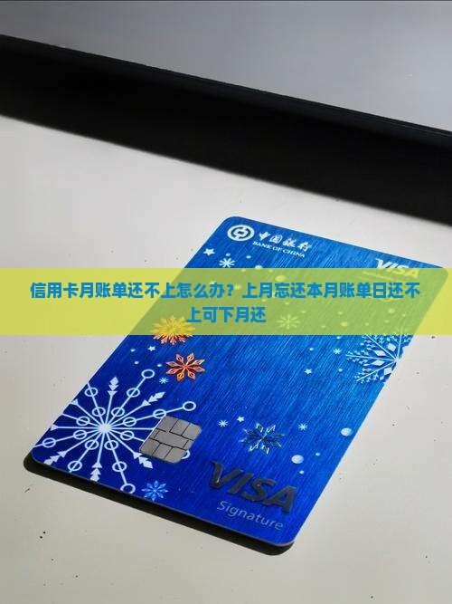 信用卡月账单还不上怎么办？上月忘还本月账单日还不上可下月还